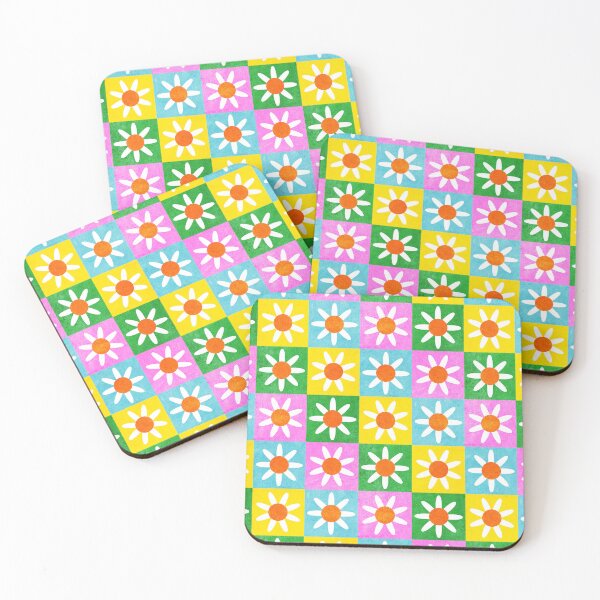 Item preview, Daisy Checkerboard Pattern designed and sold by RebeccaFlaherty.