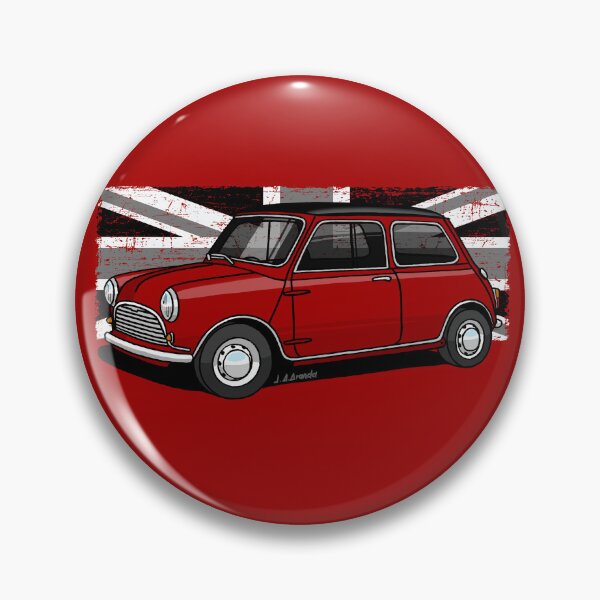 Item preview, My drawing of the classic English sport utility vehicle with the Union Jack in the background with a black roof designed and sold by designjaag.