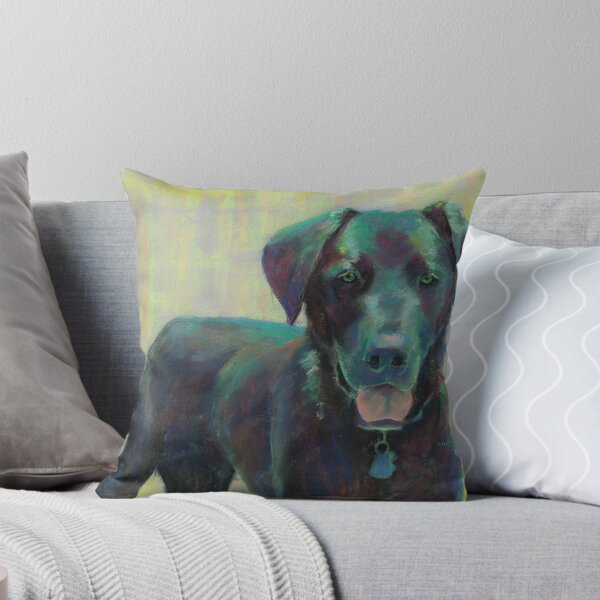 Item preview, Black Lab painting created by Lindblad Studios designed and sold by lindbladstudios.