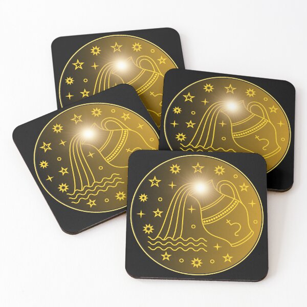 Item preview, Aquarius Golden Mystical designed and sold by MysticZodiac.