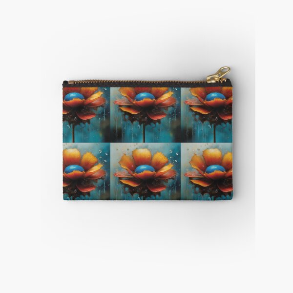 Item preview, Great Orange Flower with Drops designed and sold by Jasna Dragun.