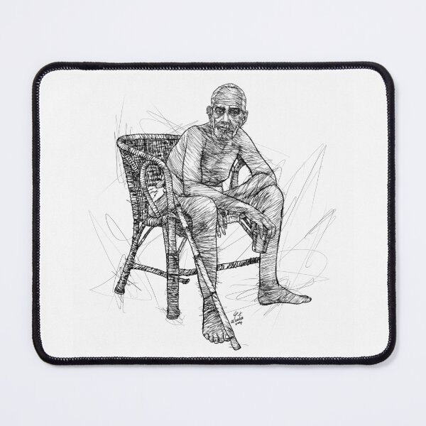 Item preview, RAMANA MAHARSHI ink portrait .1 designed and sold by lautir.