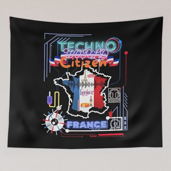 Item preview, Techno world citizen France designed and sold by MM-flight-art.