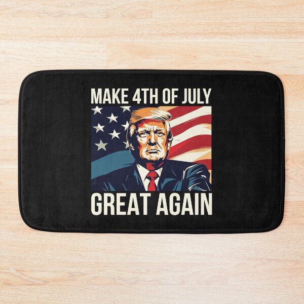 Item preview, Donald Trump Make 4th of july Great Again Patriotic USA flag designed and sold by RaselStyleHub.
