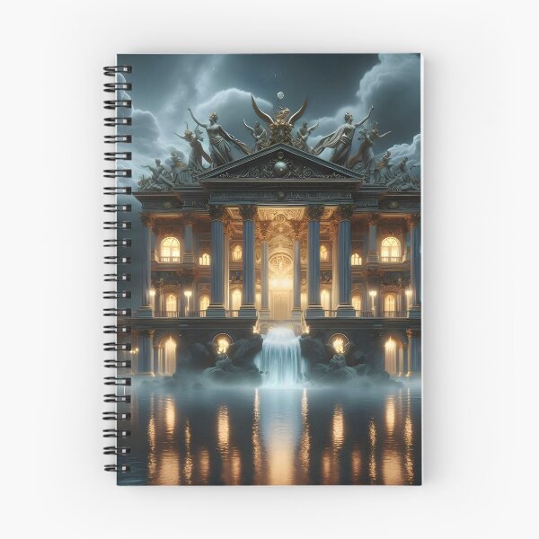 Item preview, Ancient Greek Palace Art with Stormy Clouds  designed and sold by PandaTShirtShop.
