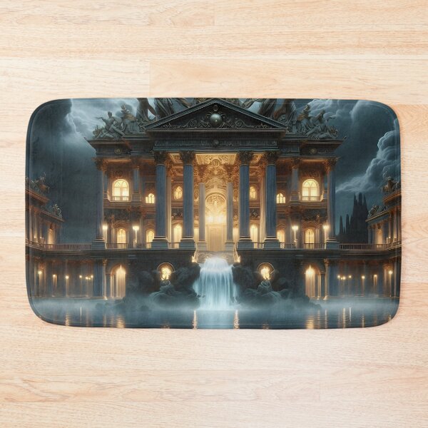 Item preview, Ancient Greek Palace Art with Stormy Clouds  designed and sold by PandaTShirtShop.