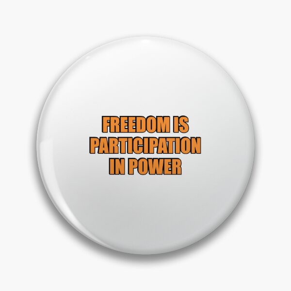 Item preview, Freedom is participation in power - Cicero quotes designed and sold by Inspirationmotivation.