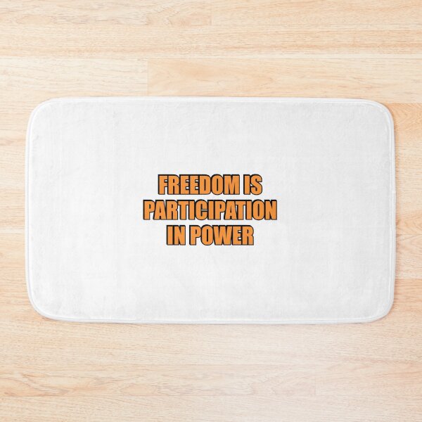 Item preview, Freedom is participation in power - Cicero quotes designed and sold by Inspirationmotivation.