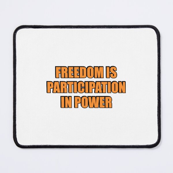 Item preview, Freedom is participation in power - Cicero quotes designed and sold by Inspirationmotivation.