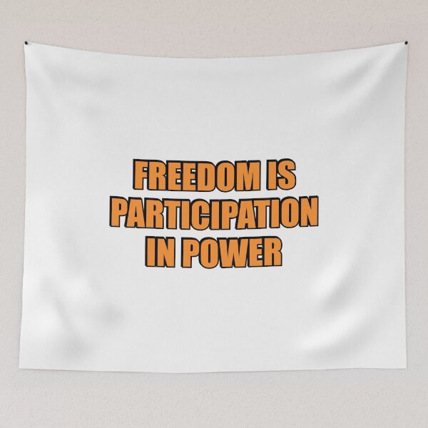 Item preview, Freedom is participation in power - Cicero quotes designed and sold by Inspirationmotivation.