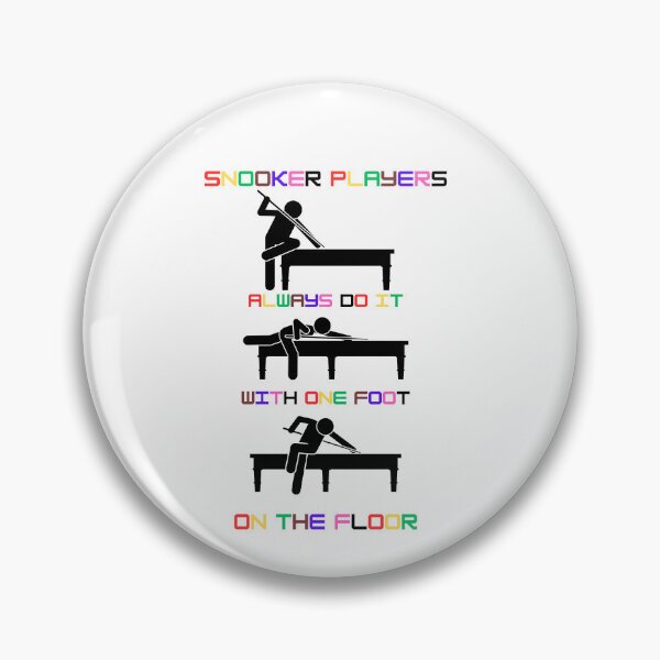 Item preview, Snooker player do it with one foot on the floor designed and sold by IFarty.