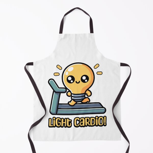 Item preview, Light Cardio! Cute Lightbulb Exercise Pun designed and sold by PMCreative.