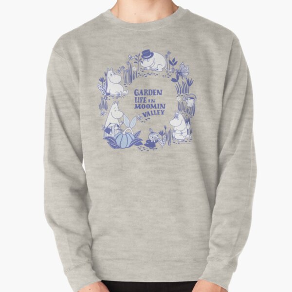 Item preview, Moomin Garden Life In Moominvalley Blue Print designed and sold by MoominStore.