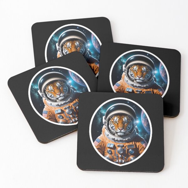 Item preview, Cool Tiger Astronaut In Space designed and sold by TheArtOfPat.
