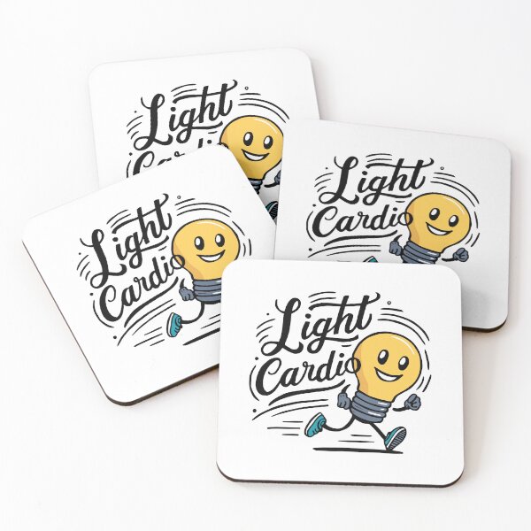 Item preview, Light Cardio! Funny Running Lightbulb Pun designed and sold by PMCreative.