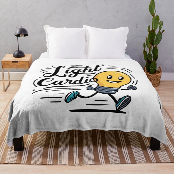 Item preview, Light Cardio! Funny Running Lightbulb Pun designed and sold by PMCreative.