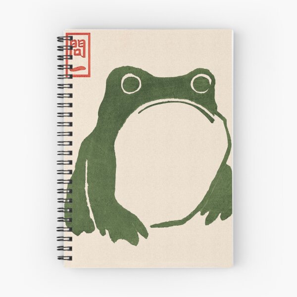 Item preview, Japanese Grumpy Frog by Matsumoto Hoji Vintage Woodblock Toad Famous Art Print | 1814 Bookmark Stamp Artwork from Japan designed and sold by Arwen-Art.
