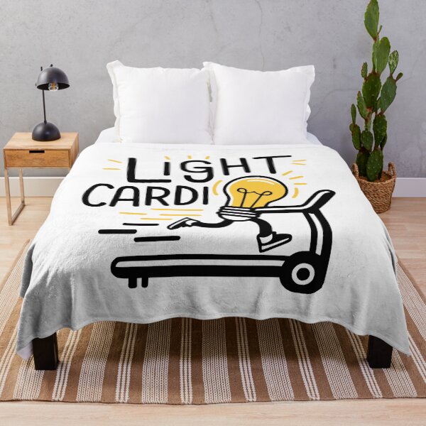 Item preview, Light Cardio! Funny Lightbulb Treadmill Pun designed and sold by PMCreative.