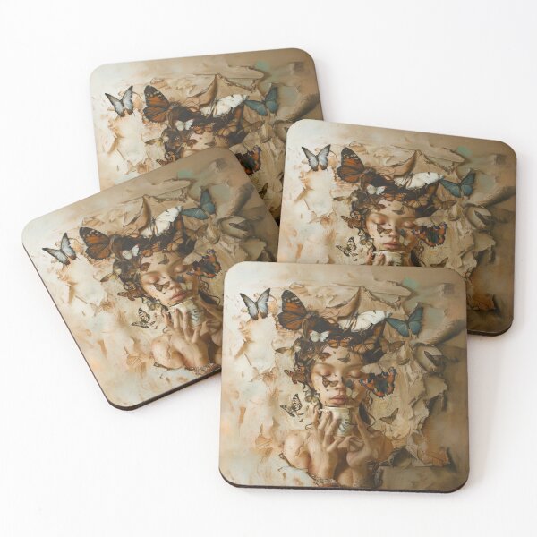 Item preview, Butterfly Reverie And Coffee Art designed and sold by Obsidian Ink by Wilshire.