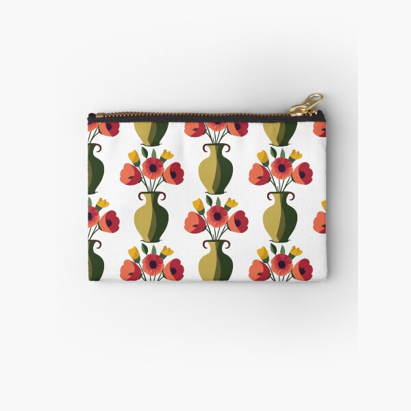 Item preview, Poppy and Tulips Vase Design designed and sold by MagnoliaLamb.