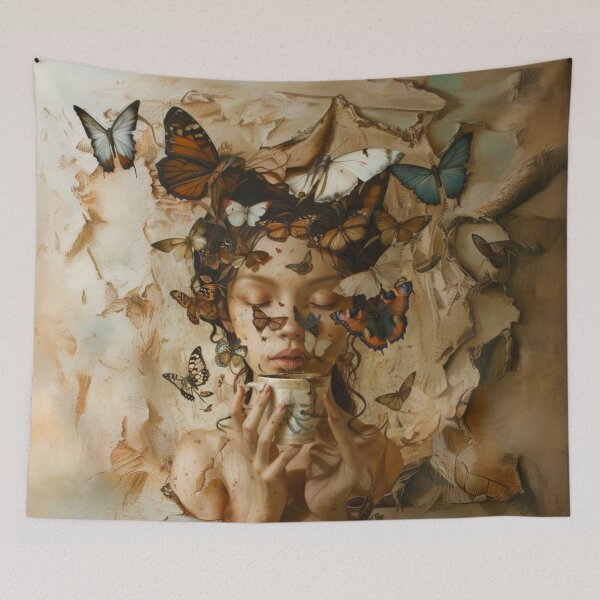 Item preview, Butterfly Reverie And Coffee Art designed and sold by Obsidian Ink by Wilshire.