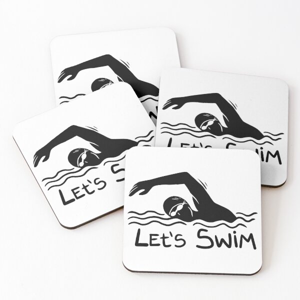 Item preview, Let's swim, sport silhouette art. designed and sold by ramonparaiba.