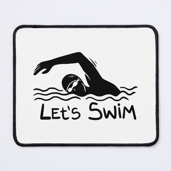 Item preview, Let's swim, sport silhouette art. designed and sold by ramonparaiba.