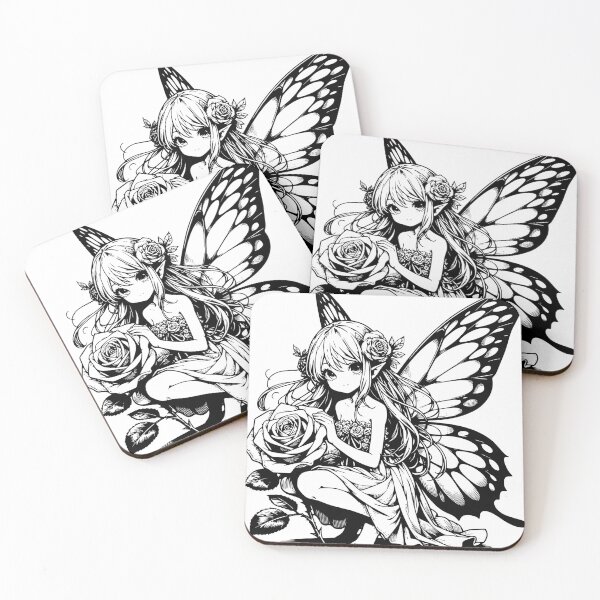 Item preview, Rose Fairy Sketch Art designed and sold by DeenaSuzanne.