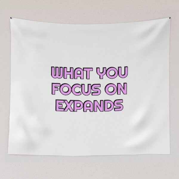 Item preview, Focus quotes - what you focus on expands - Buddhism designed and sold by Inspirationmotivation.