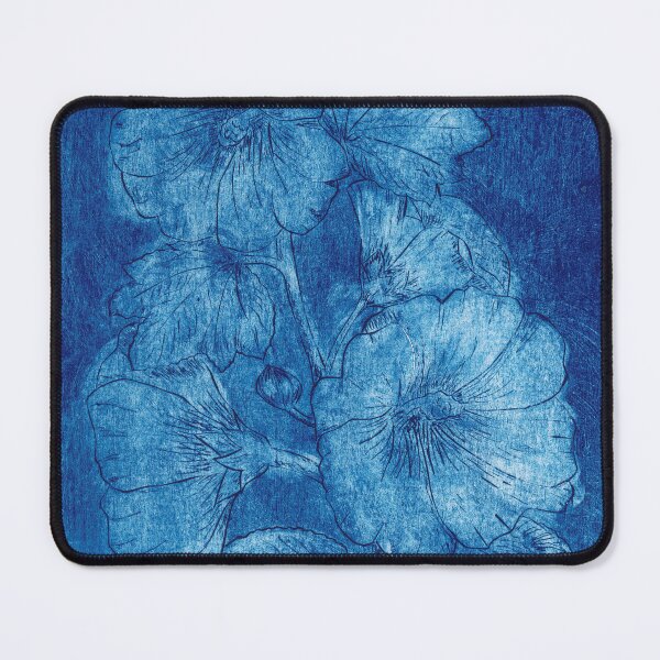 Item preview, Blue Intaglio Alcea Hollyhock designed and sold by kapowy27.