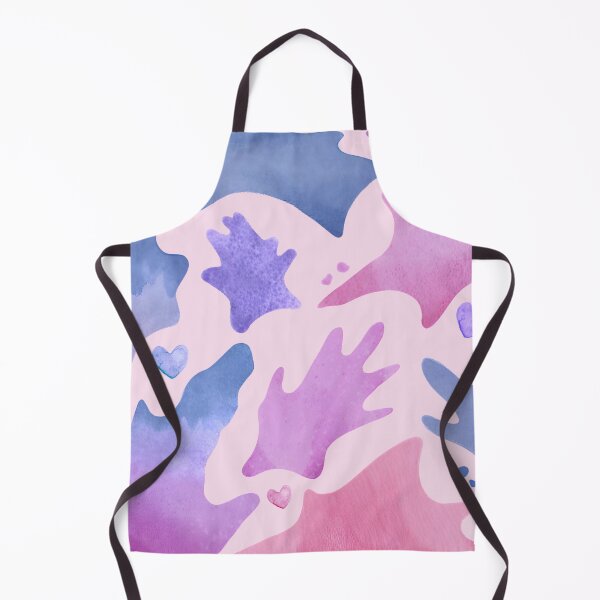 Item preview, Watercolour shapes and hearts on pink background designed and sold by Fantacaroo Designs.