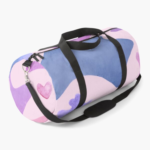 Item preview, Watercolour shapes and hearts on pink background designed and sold by Fantacaroo Designs.