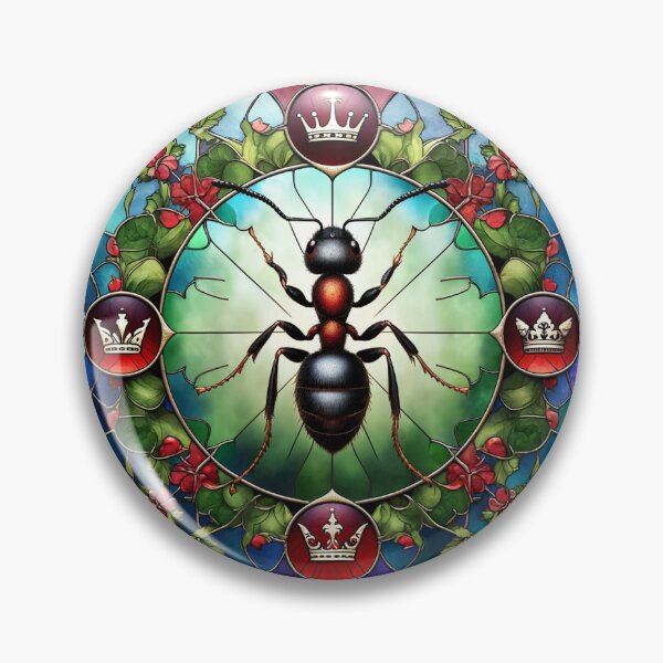 Item preview, Queen Ant in Leaded Light - Coloured designed and sold by shape-shifter24.