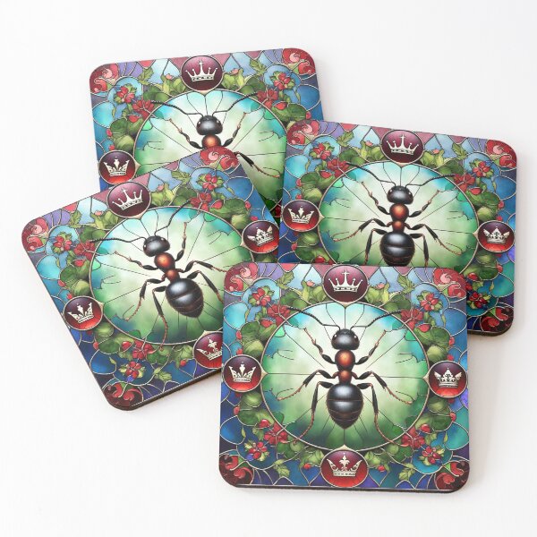 Item preview, Queen Ant in Leaded Light - Coloured designed and sold by shape-shifter24.