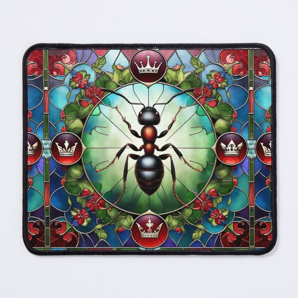 Item preview, Queen Ant in Leaded Light - Coloured designed and sold by shape-shifter24.
