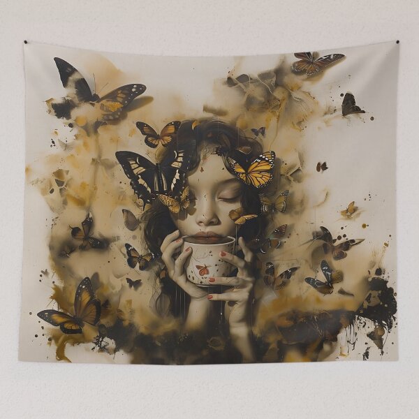 Item preview, Butterfly Reverie And Coffee Art designed and sold by Obsidian Ink by Wilshire.