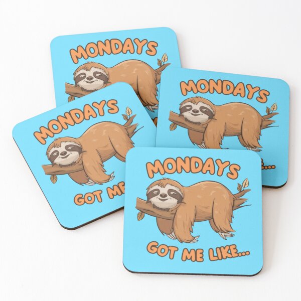 Item preview, Mondays Sloth designed and sold by Flirt-Teez.