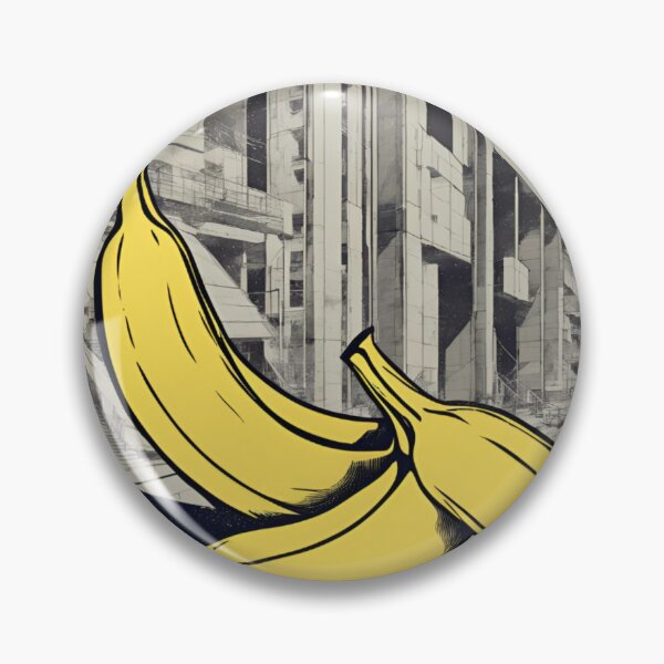 Item preview, Bananas and Concrete - banana neo-brutalism style designed and sold by Funny-Banana.