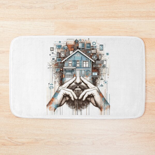 Item preview, BUILDING A HOUSE designed and sold by MargoGallery.