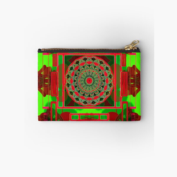 Item preview, Symmetrical pattern in glowing neon green and red designed and sold by M-Lorentsson.