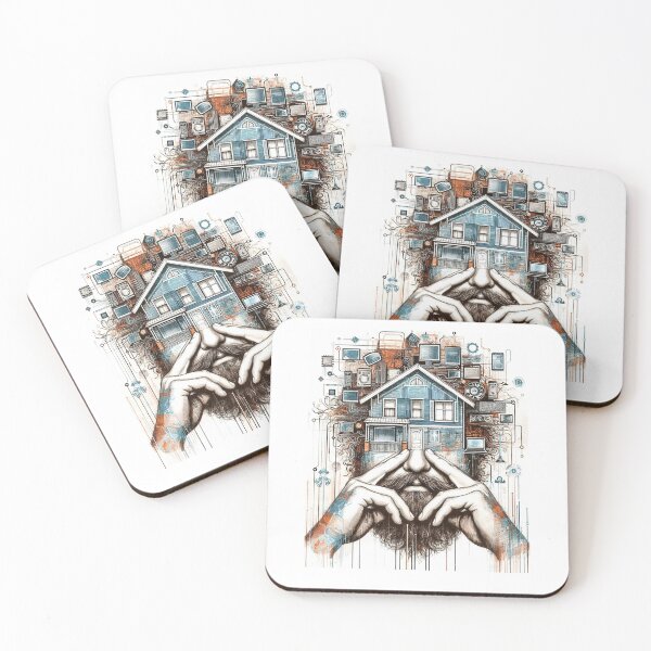 Item preview, BUILDING A HOUSE designed and sold by MargoGallery.