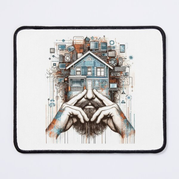 Item preview, BUILDING A HOUSE designed and sold by MargoGallery.