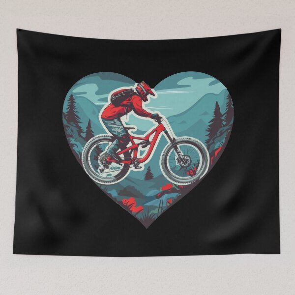 Item preview, mountain biker - MTB designed and sold by FlowersColorful.