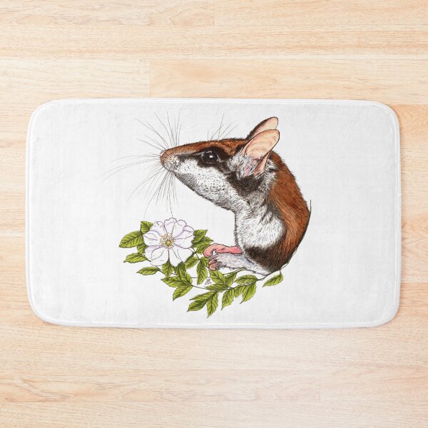 Item preview, Small garden dormouse with flowers designed and sold by camarocaro.