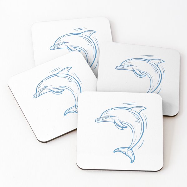 Item preview, Minimalist Cute Dolphin Stickers T-shirts Cases & Skins v2 designed and sold by BuzzworthyShop.