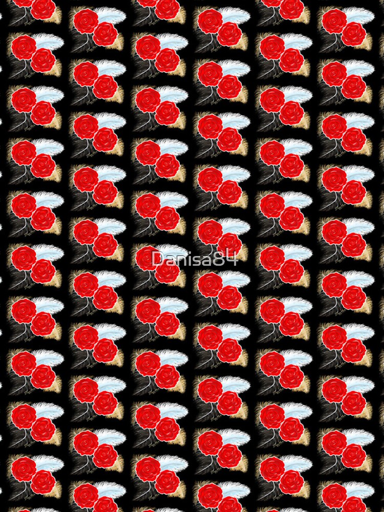 Aperçu 4 sur 4. Coque Samsung Galaxy avec l'œuvre Roses Rouges et Plumes créée et vendue par Danisa84.