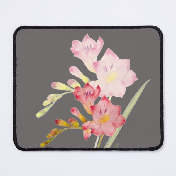 Item preview, Hand-painted pink freesia designed and sold by WatercolourLily.
