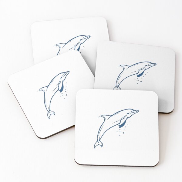 Item preview, Minimalist Cute Dolphin Stickers T-shirts Cases & Skins v3 designed and sold by BuzzworthyShop.