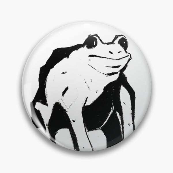 Item preview, Funky Frog Toad Block Print designed and sold by hxppyhxt.