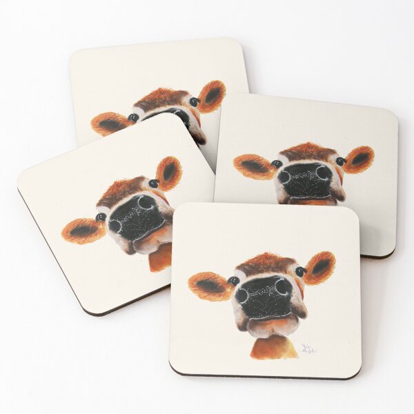Item preview, Jersey COW PRiNT  ' Jersey Joy oN CReaM' BY SHiRLeY MacARTHuR designed and sold by Shirley MacArthur Art.